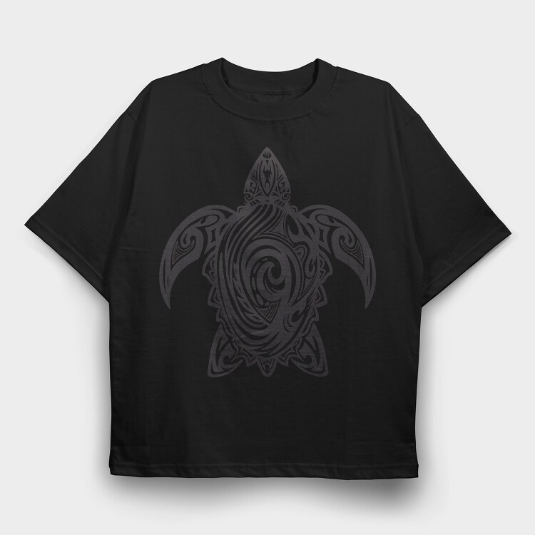 Cool Tribal Sea Turtle, Tricou Oversize Barbati (Unisex)