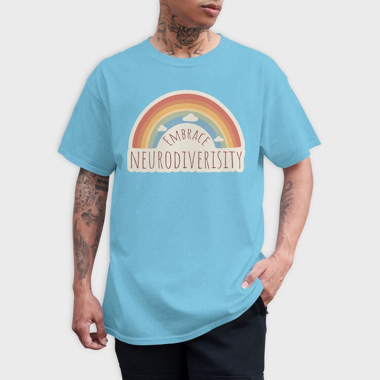 Rainbow Neurodiversity, Tricou Barbati (Unisex)