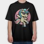 Cool Unicorn, Tricou Oversize Barbati (Unisex)