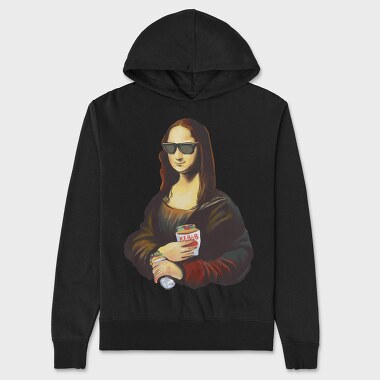 Monalisa Painting Kebab, Hanorac Oversize Barbati (Unisex)