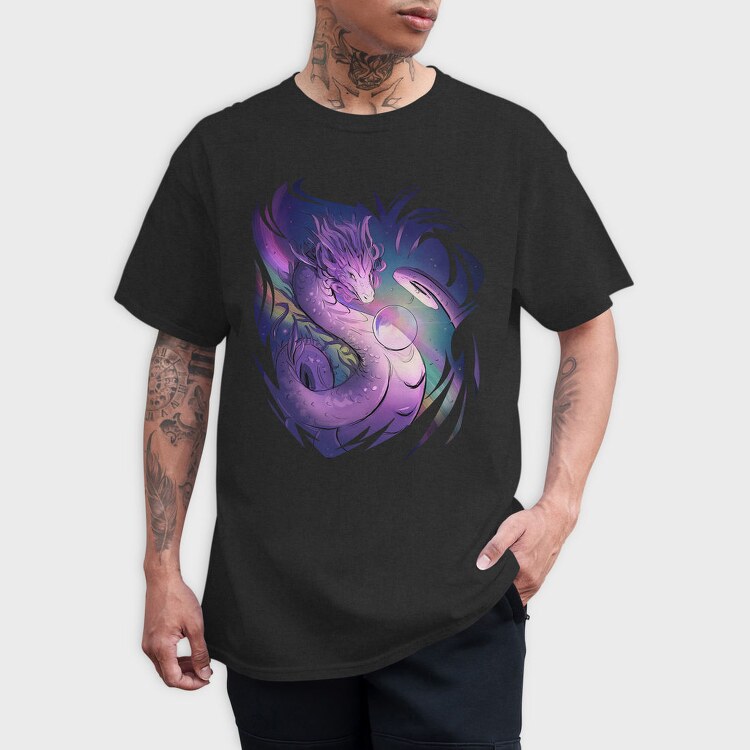Magical Dragon Creature Rainbow, Tricou Barbati (Unisex)