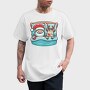 Sleepy Santa And Reindeer, Tricou Barbati (Unisex)