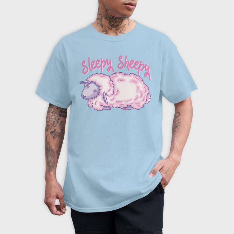 Sleepy Sheepy, Tricou Barbati (Unisex)