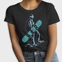 Snowboard Winter Sport Snowboarder, Tricou Femei