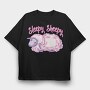 Sleepy Sheepy, Tricou Oversize Barbati (Unisex)