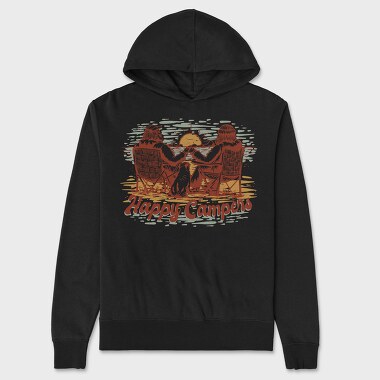 Happy Campers, Hanorac Oversize Barbati (Unisex)