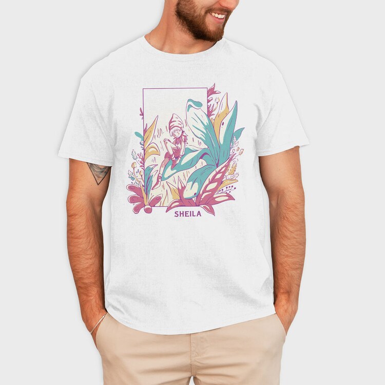 Magical Fairy In Flower Field Fairycore 07, Tricou Barbati (Unisex)