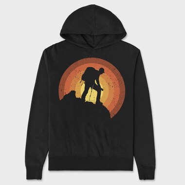 Hiker Sunset, Hanorac Oversize Barbati (Unisex)