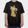 Eating Giraffe, Tricou Oversize Barbati (Unisex)