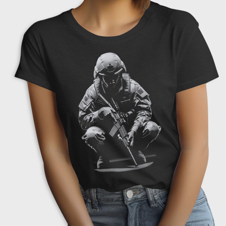 Soldier Crouching, Tricou Femei