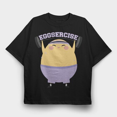 Egg Lifting Weights Eggsercise, Tricou Oversize Barbati (Unisex)