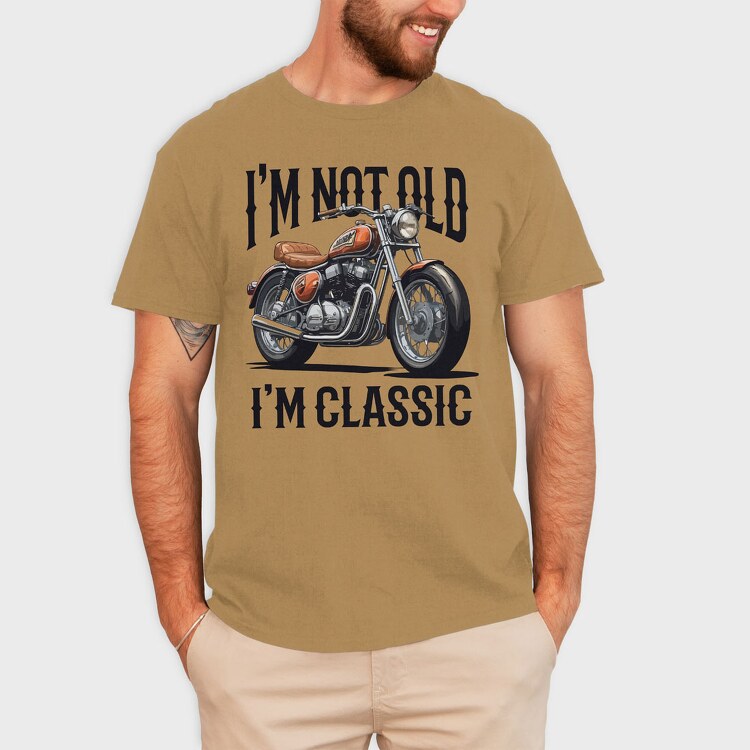 Not Old Classic Motorcycle, Tricou Barbati (Unisex)