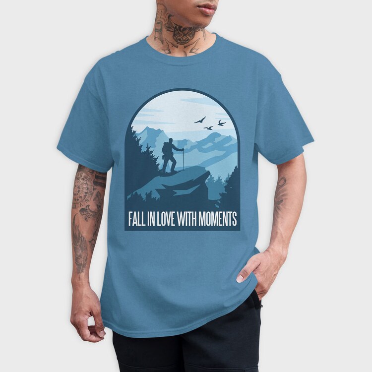 Fall In Love With Moments, Tricou Barbati (Unisex)