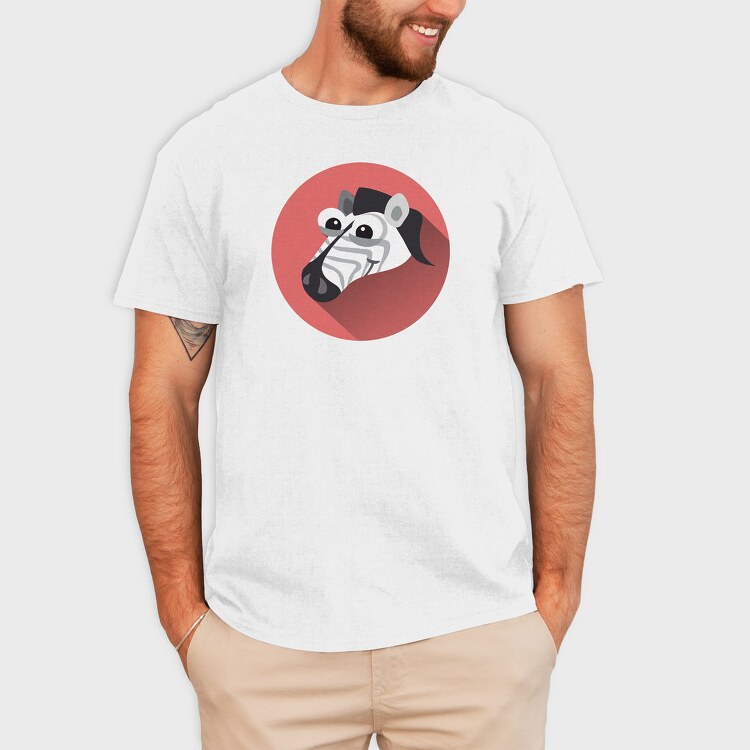 Zebra Hat Icon, Tricou Barbati (Unisex)