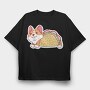 Corgi Taco Feast, Tricou Oversize Barbati (Unisex)