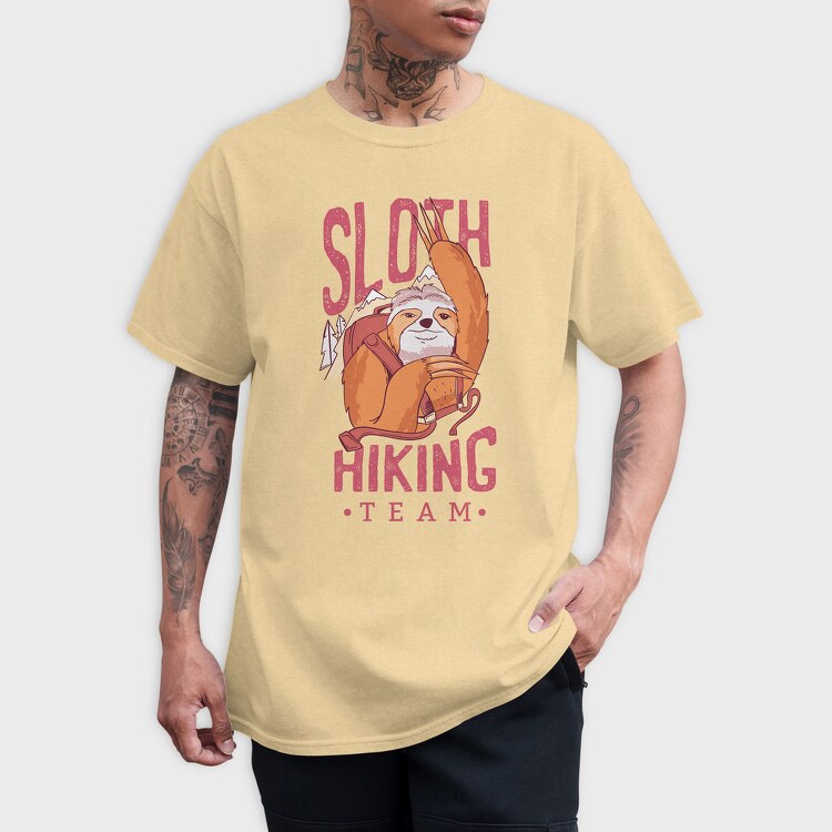 Sloth Hiking Team, Tricou Barbati (Unisex)