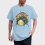 Zombie Cat Drummer, Tricou Barbati (Unisex)