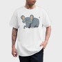 Elephant Hug, Tricou Barbati (Unisex)