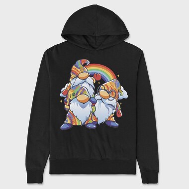 Hippie Gnomes, Hanorac Oversize Barbati (Unisex)