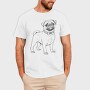 Pug Dog, Tricou Barbati (Unisex)