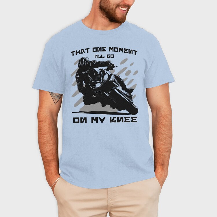 Motorbike Knee Down On My Knee, Tricou Barbati (Unisex)