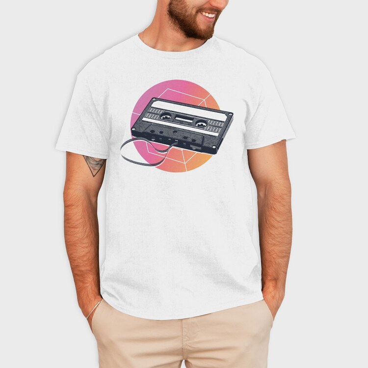 Retro Casstte, Tricou Barbati (Unisex)