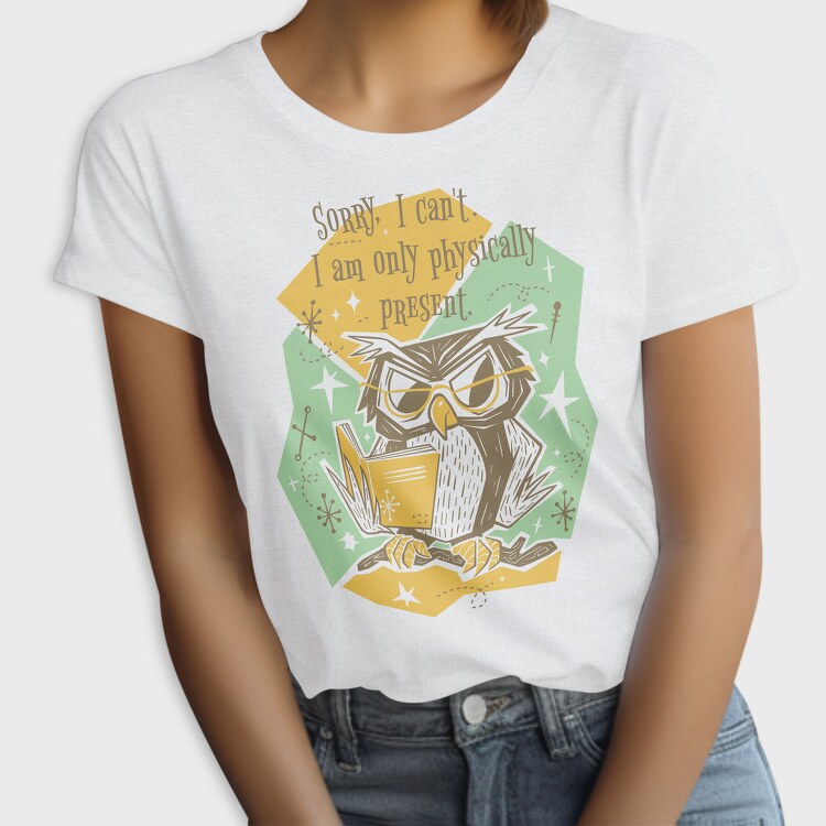 Reading Owl Retro, Tricou Femei