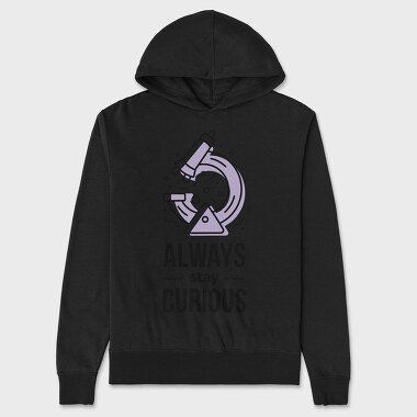 Always Stay Curious, Hanorac Oversize Barbati (Unisex)