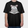 Reading Rat, Tricou Oversize Barbati (Unisex)
