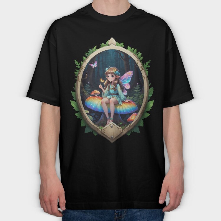 Enchanted Forest Fairy, Tricou Oversize Barbati (Unisex)