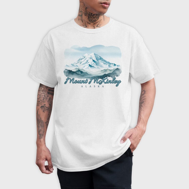 Mount Mckinley Alaska, Tricou Barbati (Unisex)