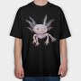 Realistic Axolotl Animal, Tricou Oversize Barbati (Unisex)