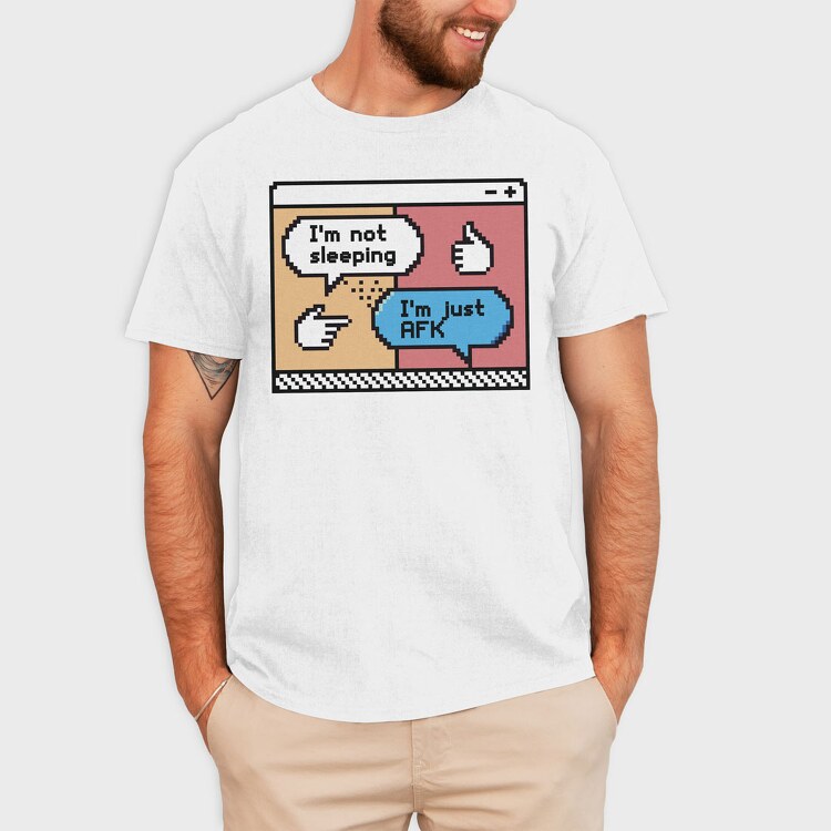 Not Sleepinj Just Afk, Tricou Barbati (Unisex)