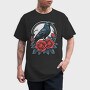 Enigmatic Crow And Roses, Tricou Barbati (Unisex)