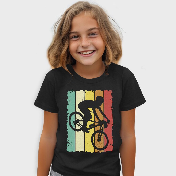 Retro Mountain Biker, Tricou Copii
