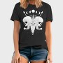 Esoteric Skulls Ram Human Moon Phases, Tricou Barbati (Unisex)