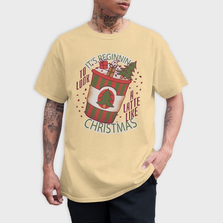 Christmas Latte A Latte Like, Tricou Barbati (Unisex)