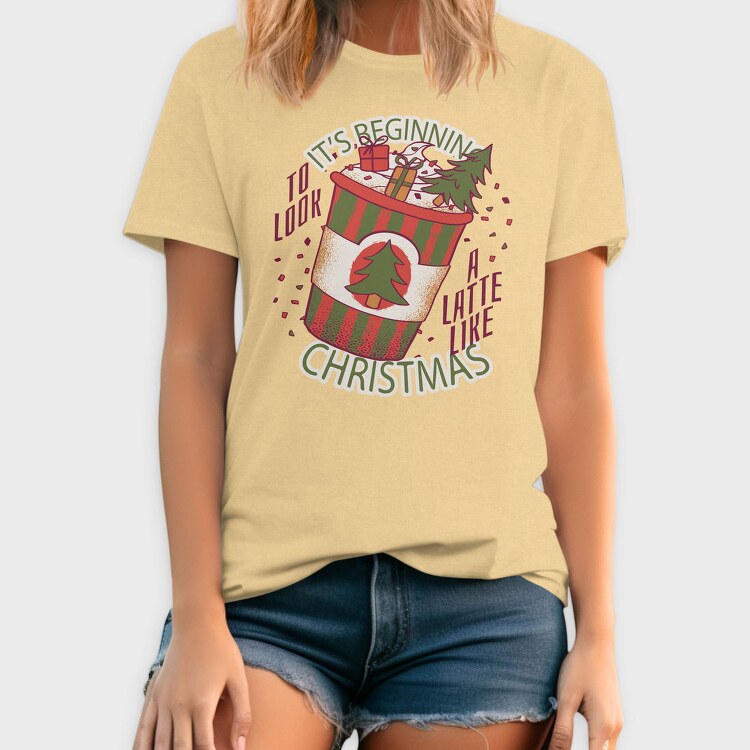 Christmas Latte A Latte Like, Tricou Barbati (Unisex)