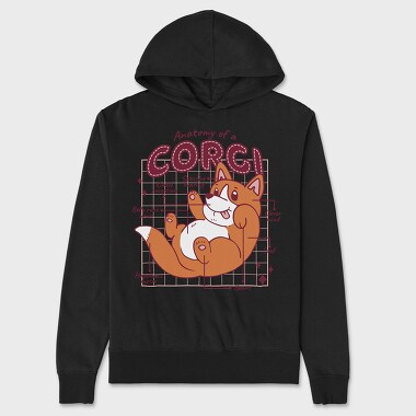 Anatomy of a Corgi, Hanorac Oversize Barbati (Unisex)