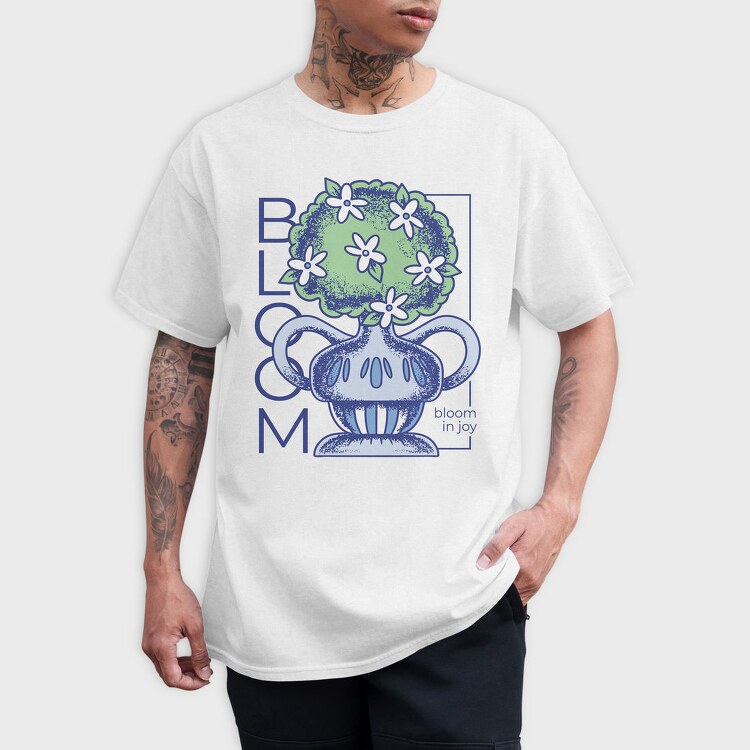 Bloom In Joy Plant Vase 08, Tricou Barbati (Unisex)