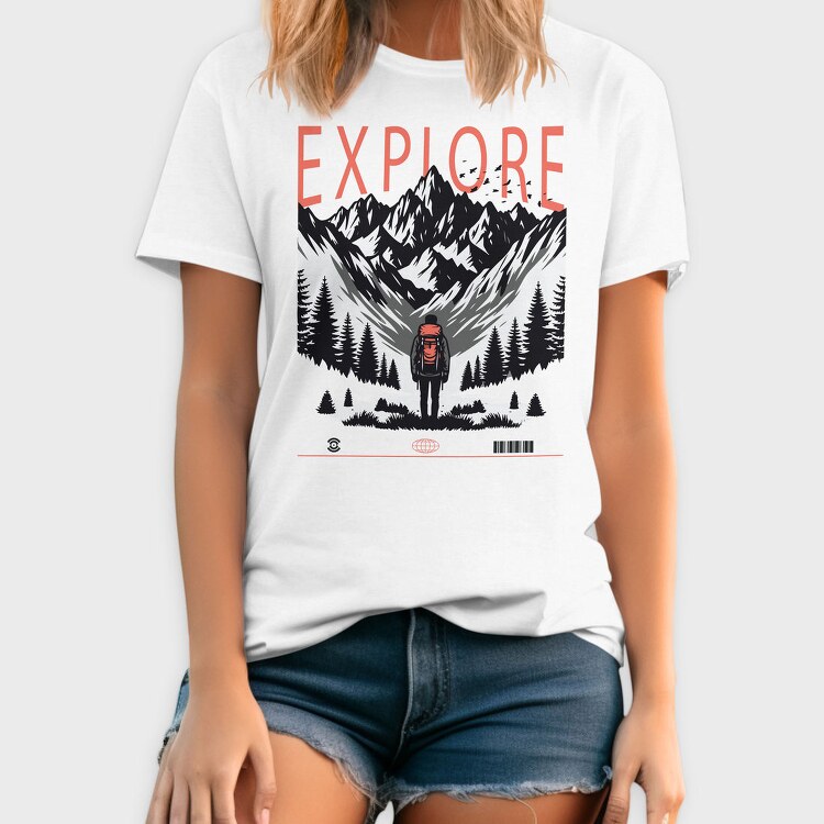 Mountain Explorer Explore, Tricou Barbati (Unisex)