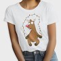 Christmas Reindeer Jumping Rope Lights, Tricou Femei