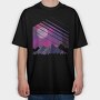Mountain Galaxy, Tricou Oversize Barbati (Unisex)