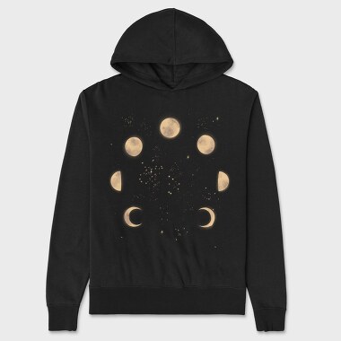 Hanorac Barbati (Unisex), Moon Phases in Space