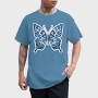 blue butterfly, Tricou Barbati (Unisex)