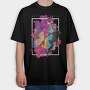 Holographic Butterfly Flying, Tricou Oversize Barbati (Unisex)