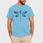 Blue Dragonfly Realistic, Tricou Barbati (Unisex)