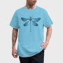 Blue Dragonfly Realistic, Tricou Barbati (Unisex)
