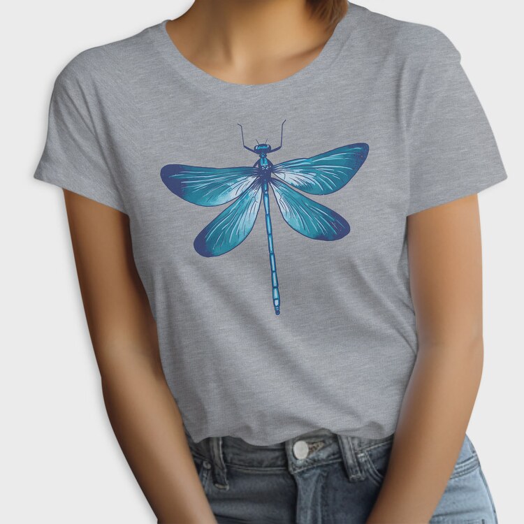 Blue Dragonfly Realistic, Tricou Femei