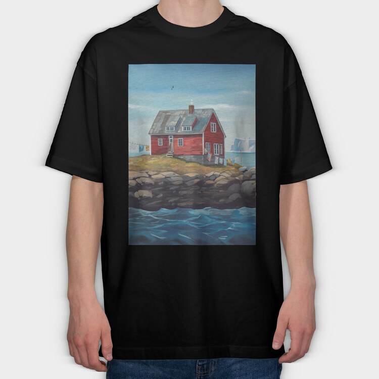 Red House Painting Iceberg Poster, Tricou Oversize Barbati (Unisex)